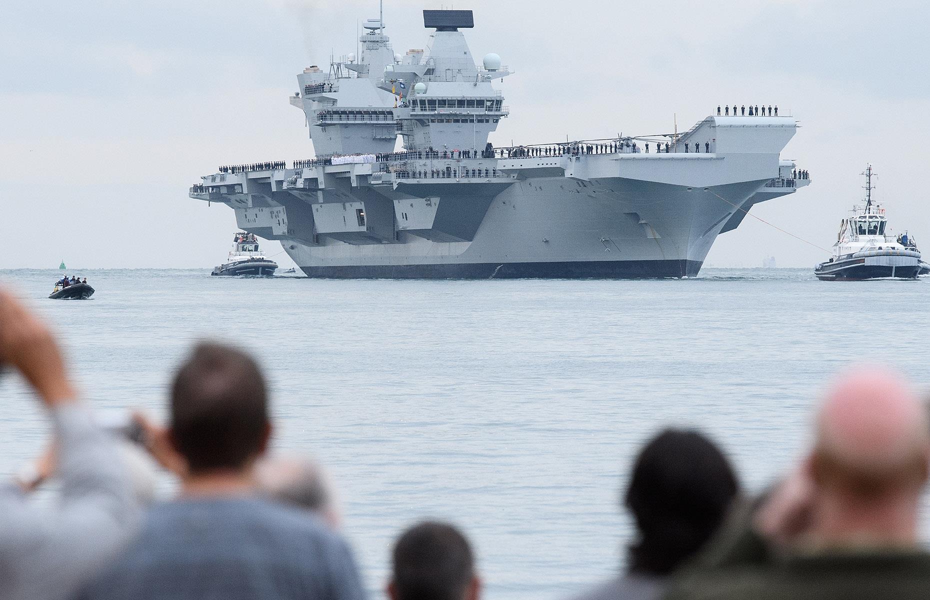 UK navy aircraft carriers: $9.8 billion (£7.6bn)